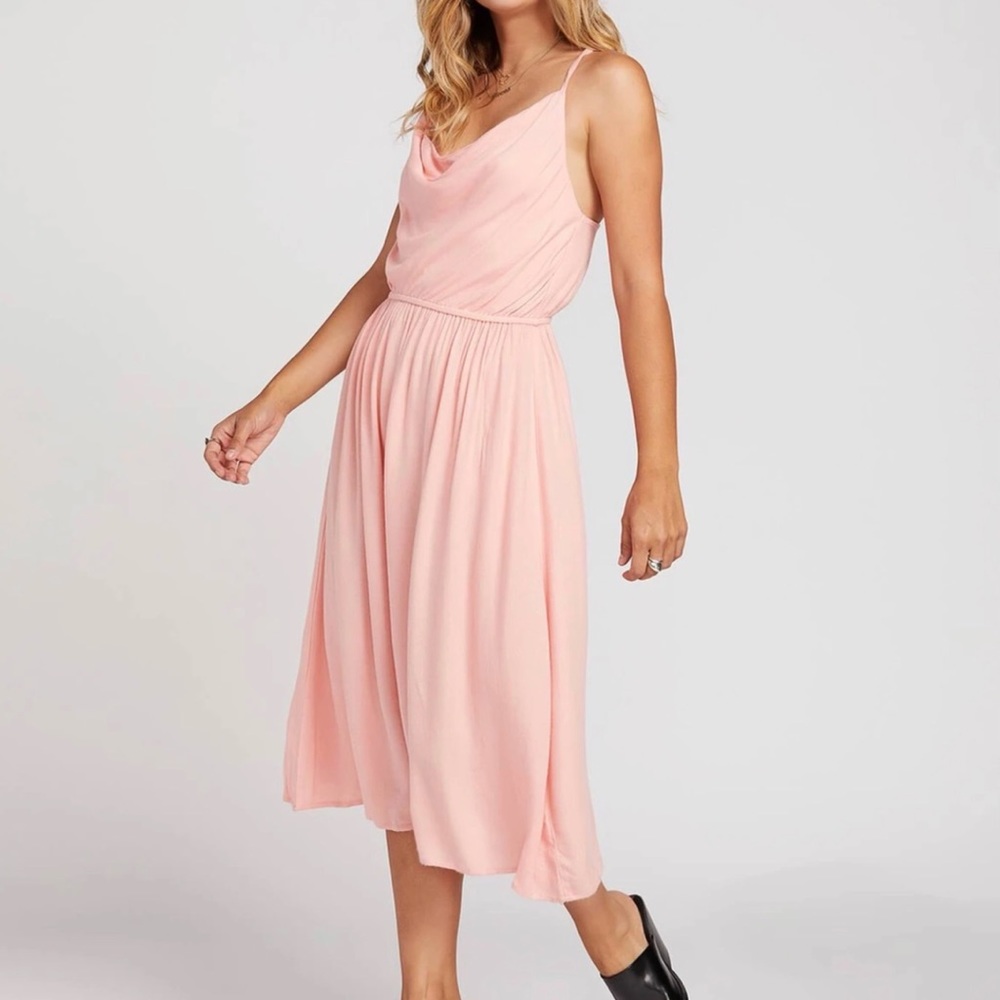 Volcom Mystic Mama Cowlneck Strappy Maxi Dress